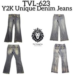 Y2K Unique Denim Jeans (TVL-623)