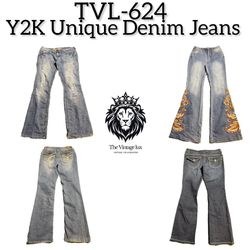 Y2K Unique Denim Jeans (TVL-624)