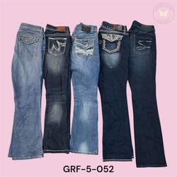 Chic Y2K Floral Embroidery Low Rise Jeans(GRF-5-05..