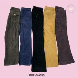 Trendy Y2K Corduroy Trousers for Women(GRG-5-053)