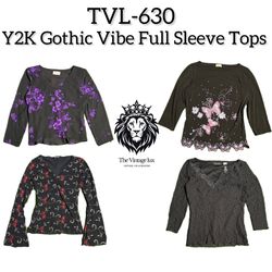 Y2K Gothic Vibes  Full Sleeve Tops (TVL-630)