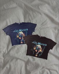 Upcycled Graphic Fleece Crop T-Shirt
