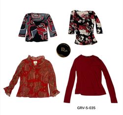 Y2K Printed Long Sleeve Top – Retro Aesthetic Vint..