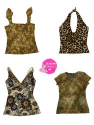 Y2K boho vibe mixed tops