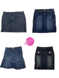 Y2k premium denim midi skirts