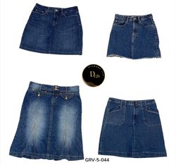 Retro Y2K Denim midi Skirt – Cute Everyday midi fi..