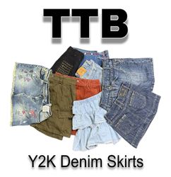 Y2K Denim Mini Skirts