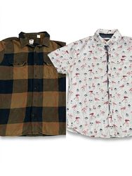 (FV-1395) Branded Button Up Shirts (Levis ,Lee,Wra..