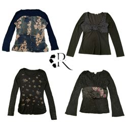 Y2K Era Cyber Girl Ful Sleeve Tpos Rw1914