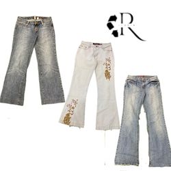 Y2K Paris Hilton Era Girl Denim Jeans RW1916