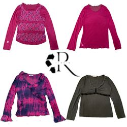 Y2K Era Cyber Girl Full Sleeve Tops RW1917