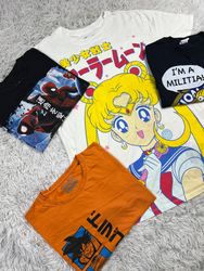 Cartoon print t-shirts
