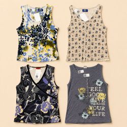 Y2k Blue Rush Sleeveless Tops