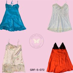 Vintage Y2K Floral Print Mini Slip Dress for Women..