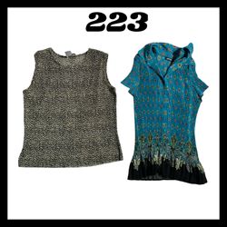 Wrinkle Y2k Printed Top (unbranded) #223.