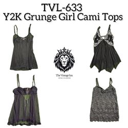 Y2K Grunge Girl Cami Tops (TVL-633)