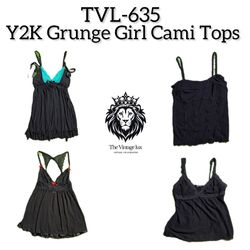 Y2K Grunge Girl Cami Tops (TvL-635)