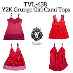 Y2K Grunge Girl Cami Tops (TVL-638)