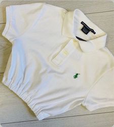 Up Cycled Polo Ralph Lauren Crop Top