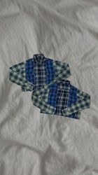 Upcycled Patchwork Fleece Crop Shirt