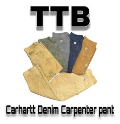 Carhartt Denim Carpenter Pant     (TTB-75)