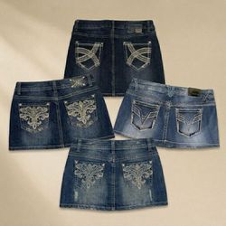 Y2K Embroidered Skirts