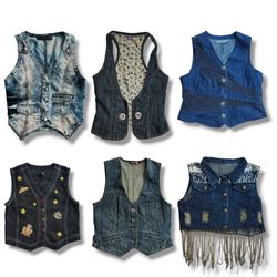 Y2K Denim Vest
