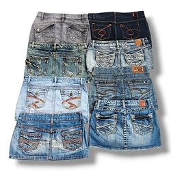 Y2K Denim Mini Skirts