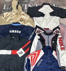 90s Vintage Tracksuit Jacket – Branded Athletic Tr..