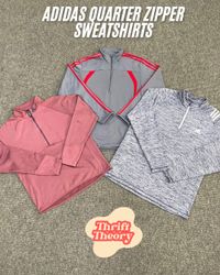 Adidas Quarter Zipper Sweatshirts - (10/05)