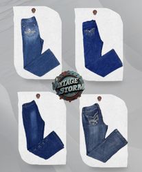 Y2K Classic Frost Denim Flared Jeans