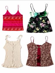 Y2K Fairycore & Floral Cami Tops Bundle – Vintage ..
