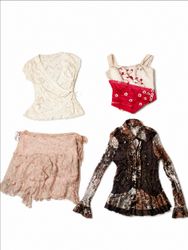 Y2K Fairycore & Vintage Mixed Tops/Skirt Bundle – ..