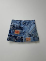Up Cycled Levi’s Belted Skirt