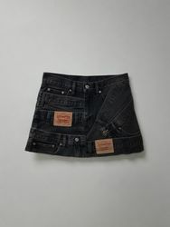 Up Cycled Levi’s belted Skirt