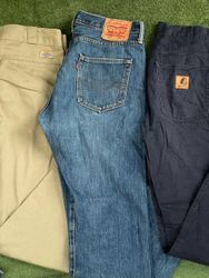 Dickies, Levis, Carhatt Jeans Mix Branded 9pcs