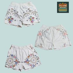 Upcycled Table Linen shorts