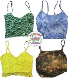 Y2K Vintage Cami & Lace Strap Top Bundle – 10pcs B..