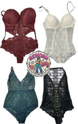 Y2K Vintage Lace Bodysuit & Corset Bundle | VR-275