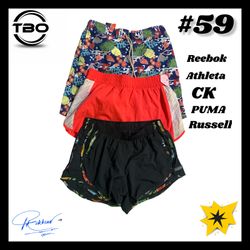 Mix branded Shorts (brand) Reebok , Athleta , Russ..