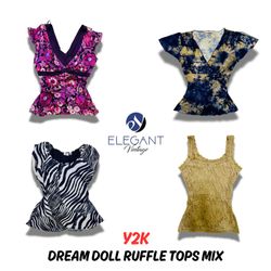 Y2K Dream Doll Ruffle Tops Mix - EV0393