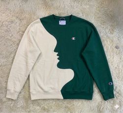 Upcycled Split Face Sweatshirt (Dv -05)