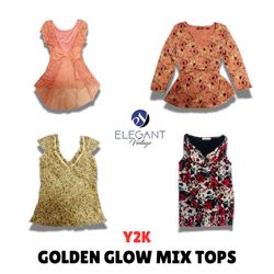 Y2K Goldan glow Mix Tops - EV1028