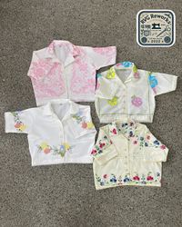 Upcycled Table-cloth Crop Shirt