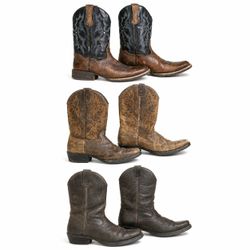 Premium Leather Cowboy Boots