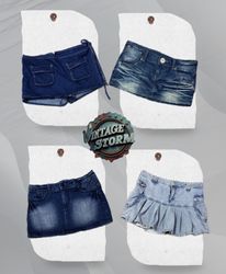 Y2K Urban Diva Denim Mini Skirt