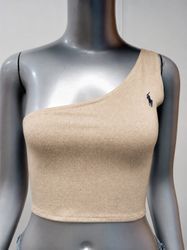 Upcycled Ralph Lauren One Shoulder Tops