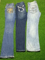 Y2K Jeans 5 Flared & 1 Straight | F_95