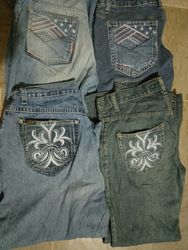 Y2k bootcut embalished jeans
