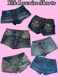 Y2K Mini Lowrise Jean Shorts Womens Bale 200 MIN